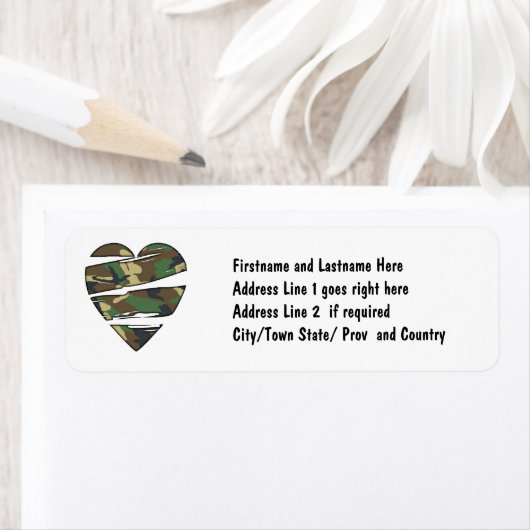 Schredderes Camouflage Herz (Insitu)