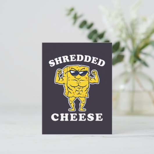 Schredderkäse Postkarte (Stehend Vorderseite)