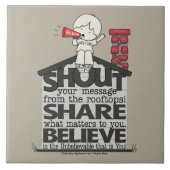 Schrei aus den Rooftops Fliese (Vorderseite)