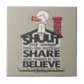 Schrei aus den Rooftops Fliese (Vorderseite)