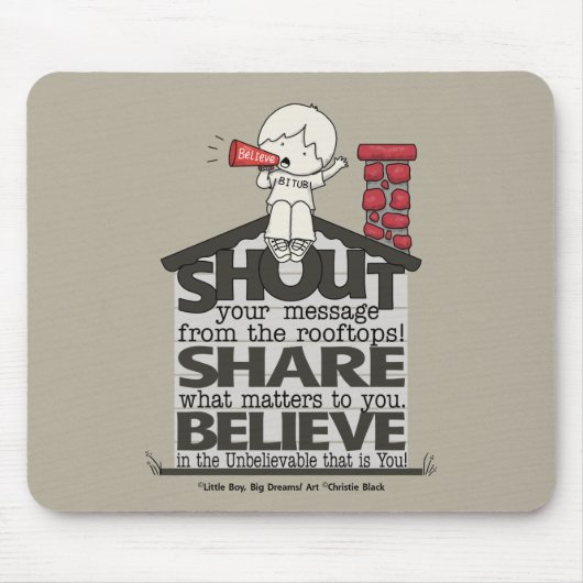 Schrei aus den Rooftops Mousepad (Vorne)