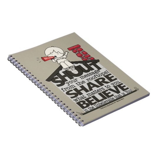 Schrei aus den Rooftops Notizblock (Rechte Seite)