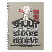 Schrei aus den Rooftops Notizblock (Vorderseite)