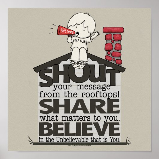 Schrei aus den Rooftops Poster (Vorne)