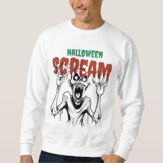 Schrei aus Horror, unheimliche Kostüme, Halloween- Sweatshirt