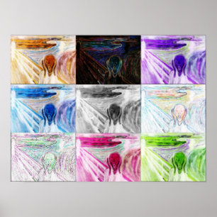 "Schrei-Collagen-" Plakat