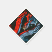 Schrei-Dämon Serviette (Ecke)