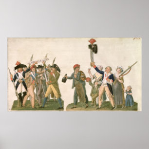 Schrei der Freiheit und die Abfahrt für Poster