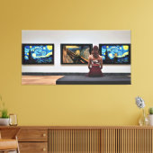 Schrei der Sternennacht. Leinwanddruck (Insitu (Wohnzimmer))