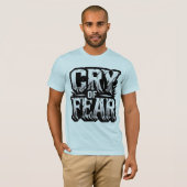Schrei des Angsttextes T-Shirt (Vorne ganz)