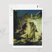 Schrei des Prophets Jeremias Postkarte (Vorne/Hinten)