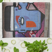 Schrei ein bisschen die Freude Geschirrtuch (Gefaltet)