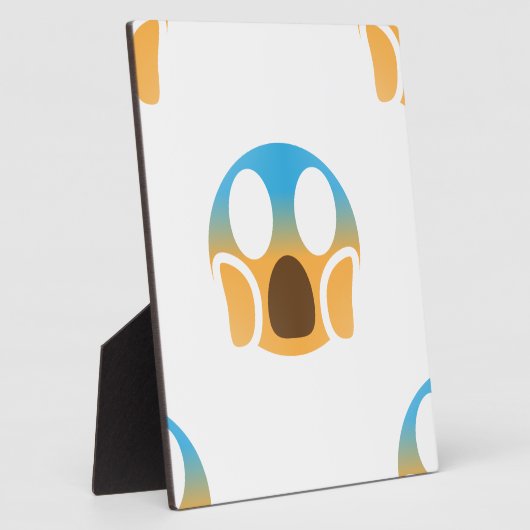 Schrei Emoji Fotoplatte (Seite)