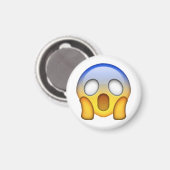 Schrei - Emoji Magnet (Vorderseite/Rückseite)