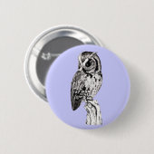Schrei-Eulen-Knopf Button (Vorne & Hinten)