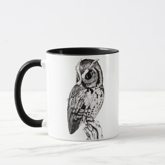 Schrei-Eulen-Tasse Tasse (Links)