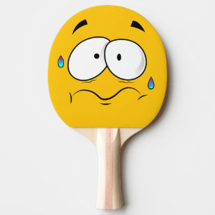 Schrei-Gelbmoji Tischtennis Schläger