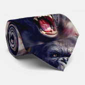 Schrei Gorilla Pop Art Neck Tie Krawatte (Gerollt)