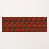 Schrei hier schwarz/unter Wurzeln, Yoga Mat Yogamatte (Rückseite (Horizontal))