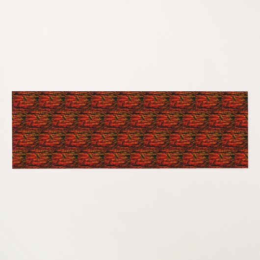 Schrei hier schwarz/unter Wurzeln, Yoga Mat Yogamatte (Rückseite (Horizontal))