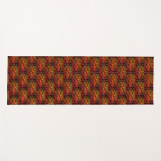 Schrei hier schwarz/unter Wurzeln, Yoga Mat Yogamatte (Vorderseite (Horizontal))