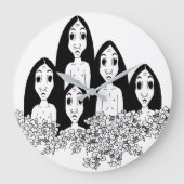 Schrei, hilf 2. große wanduhr (Vorderseite)