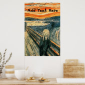 Schrei, ich habe mein Handy vergessen, Text hinzuf Poster (Küche)