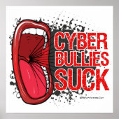 Schrei-It-Cyber-Bullen Sind zum Kotzen Poster (Vorne)
