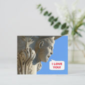 Schrei laut! - Turm von Pisa, Italien - Postkarte (Stehend Vorderseite)