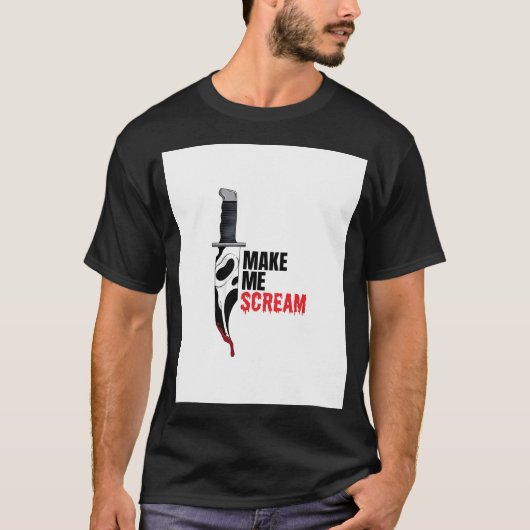 Schrei machen - Ghostface Knife T-Shirt (Vorderseite)
