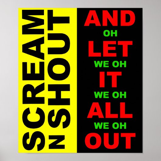 Schrei-N-Shout-Poster Poster (Vorne)