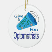 Schrei nach Optometristen Keramik Ornament (Links)