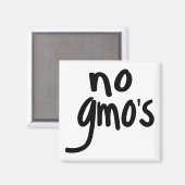 Schrei nicht, dass GVO unser Lebensmittel schützen Magnet (Vorderseite/Rückseite)