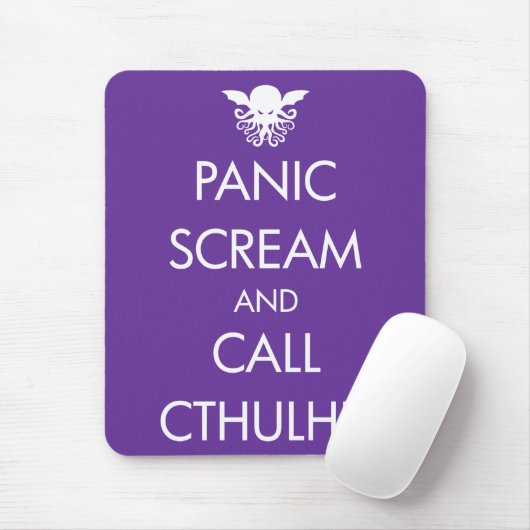 Schrei-Panik und Anruf Cthulhu Mousepad (Mit Mouse)