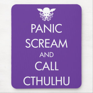Schrei-Panik und Anruf Cthulhu Mousepad