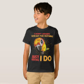 Schrei-Parrot-Spaß Schrei nicht nach Nichts T-Shirt (Vorne ganz)