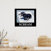 Schrei Poster (Küche)