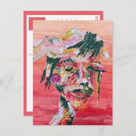 Schrei Postkarte (Vorne/Hinten)