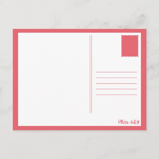 Schrei Postkarte (Rückseite)