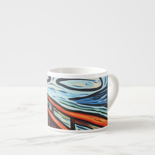 Schrei-Stil Espressotasse (Vorderseite Rechts)