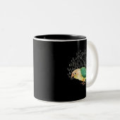 Schrei Türkis Ananas Grüne Wange Conure Zweifarbige Tasse (VorderseiteRechts)