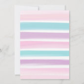 Schrei Vier Eiscreme Girl 4. Geburtstag Einladung (Rückseite)