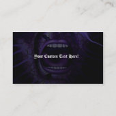 Schrei-Visitenkarte Visitenkarte (Rückseite)