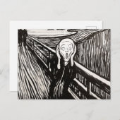 Schrei von Edward Munch Postkarte (Vorne/Hinten)