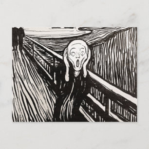 Schrei von Edward Munch Postkarte