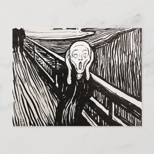 Schrei von Edward Munch Postkarte (Vorderseite)