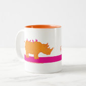 Schrei weniger + L.O.V.E. Mehr Tasse (Vorderseite Links)