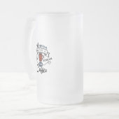 Schrei zum Kaffee Mattglas Bierglas (Vorderseite Links)