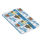 Schreib auf! Writer Sock Monkey Author Fun Magnet (Rechte Seite)