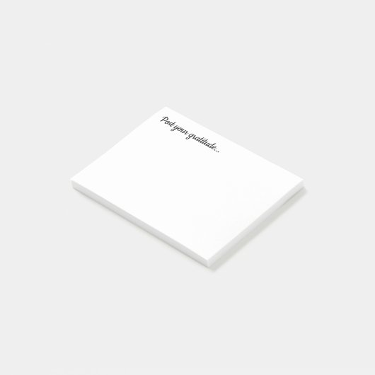 Schreib deine Dankbarkeit Post-it Klebezettel (angewinkelt)